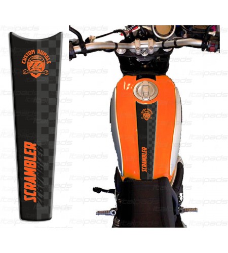 Protège Réservoir orange adapté pour Ducati Scrambler