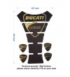 Protège Réservoir doré/carbon look "Texas BIG" pour Ducati