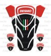 Protège-réservoir "Desmo" rouge noir pour DUCATI Monster