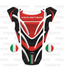 Protège Réservoir adapté pour Ducati Monster  "Top Wings" carbone + 2 gratuit!!