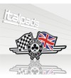 Union Jack drapeau autocollant "London Racer" Triumph