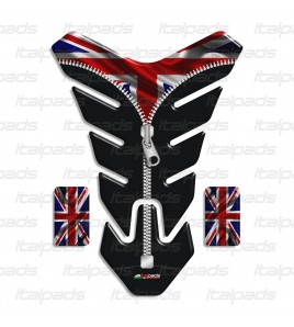 Protection Protège Réservoir mod. "Nevada ZIP" pour Triumph U.K. drapeau Union Jack +2