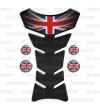 Protège Réservoir Tank Pad Union Jack "classique" effet carbone Triump+4