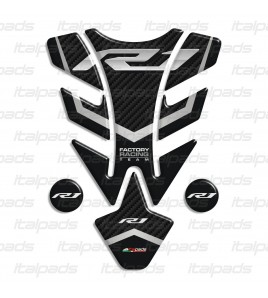 Protection Protège Réservoir  "Illinois" gris effet carbone pour Yamaha R1