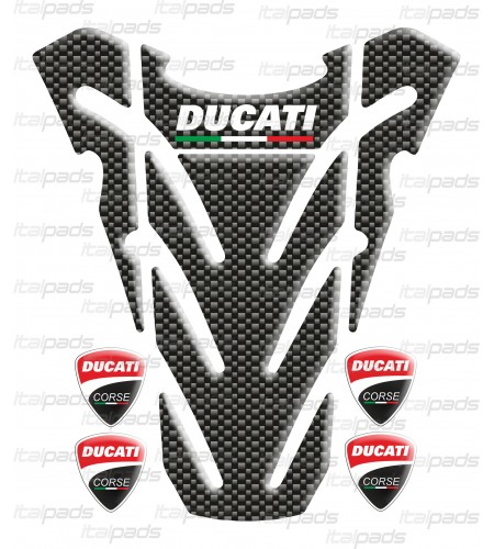 Protège-réservoir "Top Wings" carbon look  pour  DUCATI Monster