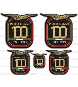 Stickers décoratifs en résine Centenary Anniversary Moto Guzzi