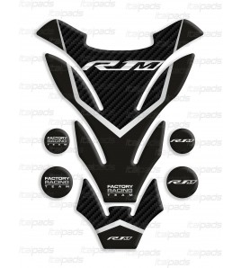 Protection Protège Réservoir  "Detroit" gris effet carbone  pour Yamaha R1M