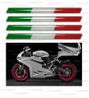 Lot de 4 stickers 3D en résine pour Ducati Panigale 959, 97x8 mm.