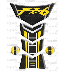 Protection de réservoir mod. "Frames" pour Yamaha FZ6 jaune noir/carb