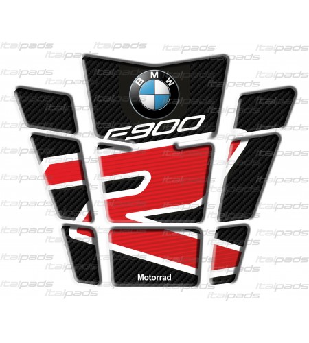 Protège Réservoir carbon look/rouge pour BMW F900R, Couverture