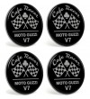 Stickers décoratifs en résine Cafe Racer Moto Guzzi V7