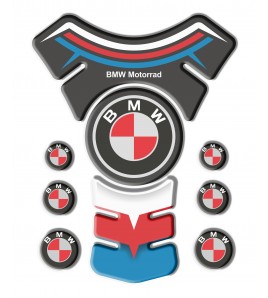Protège Réservoir Tank Pad pour BMW mod. "De Luxe" logo rouge