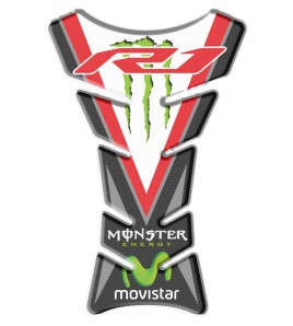 Protège Réservoir  "Classique Sport" rouge pour Yamaha R1