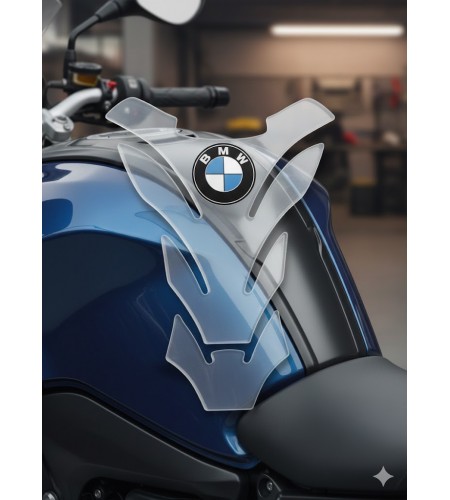 Protège Réservoir  pour BMW  "Detroit" Transparent Logo rond