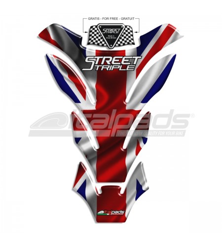 Protection Protège Réservoir pour Triumph Street Triple DETROIT + 1 sticker GRATIS