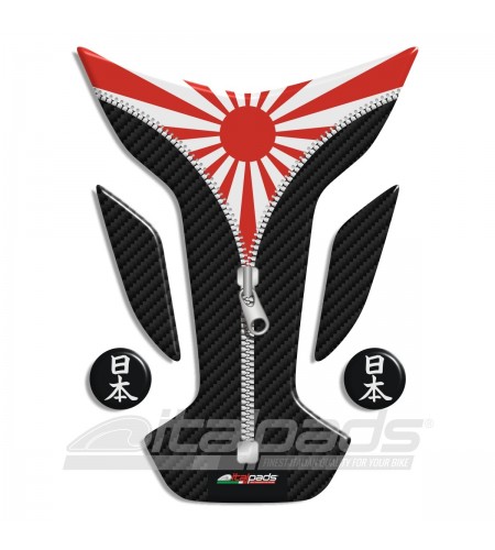 Protège Réservoir Japon Drapeau mod. "Wings ZIP" + 2